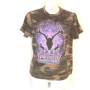 Primos Hunting Camo T Shirt Size M